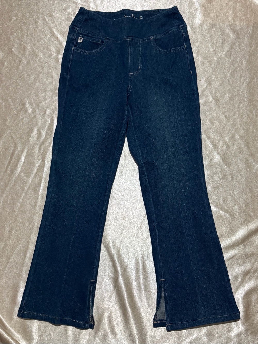 Belle by Kim Gravel Tall Flexibelle Kickity Split Cropped Jean Size 4t A631897